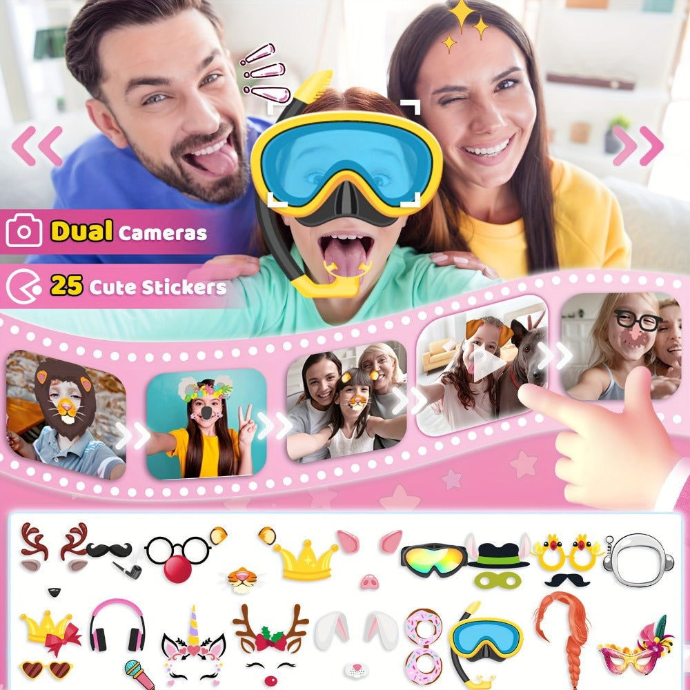 Kids Toy Smart Phone with HD Touchscreen & Dual Camera, 8GB Storage with the Listed Color, Size or Set Options for Everyday U
