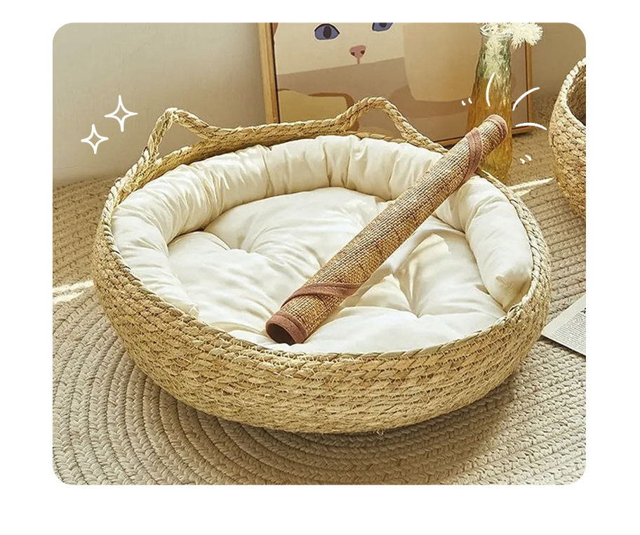 Cat Nest Winter Warm Cat Nest Cushion Thick Winter Round Nest House