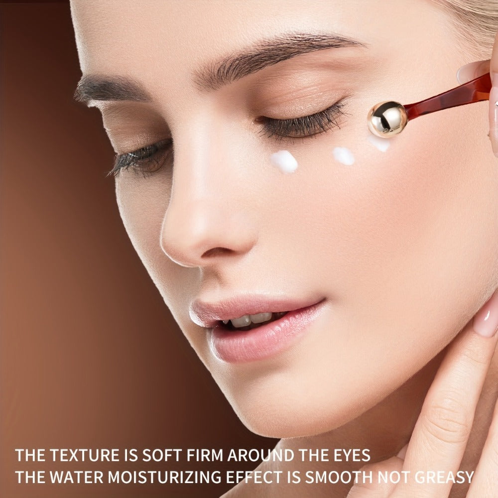 MERCILEN 377 Eye Cream, 25g Brown-and-Silver Cosmetic Jar with Included Metal Applicator Spoon — image 5