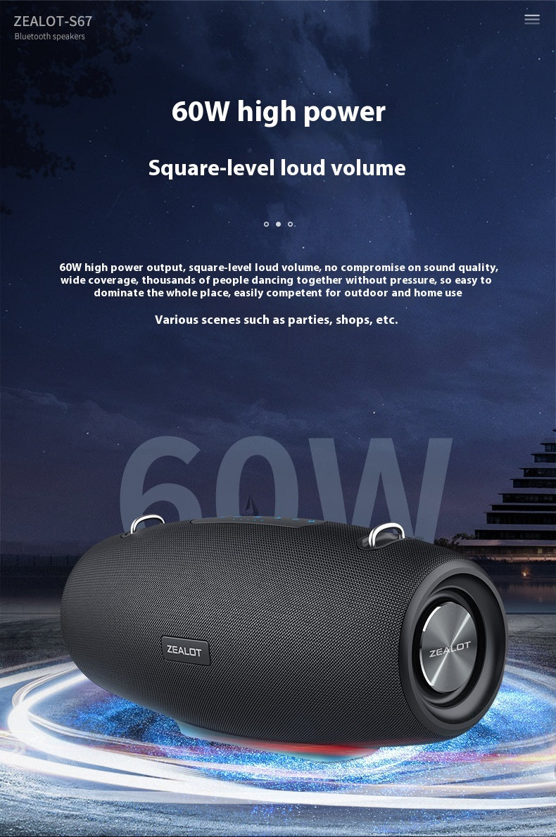 High-Power Square Dance Bluetooth Family Karaoke Speaker