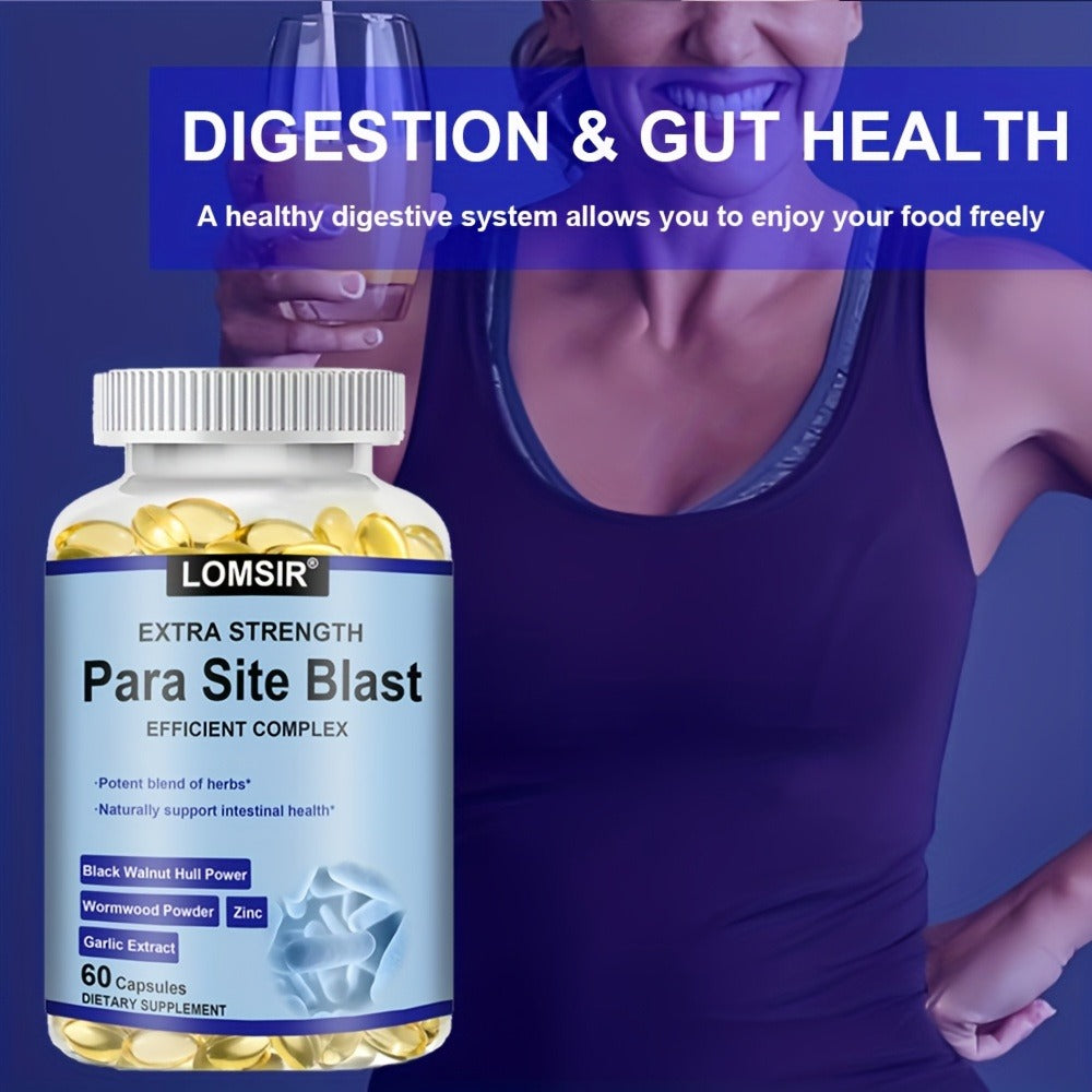 Colon Cleanse Supplement with Black Walnut Hull & Wormwood Powder for Gut Detox Parasite Cleanse Intestinal Health & Digestiv