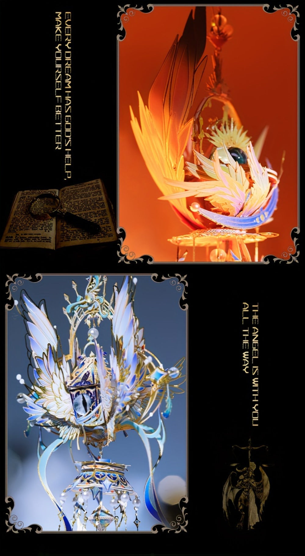 3D Metal Puzzle Model Kit, God's Eye & Angel's Eye MU Assembly, Laser-Cut DIY Craft, Artistic Home & Office Decor — image 24