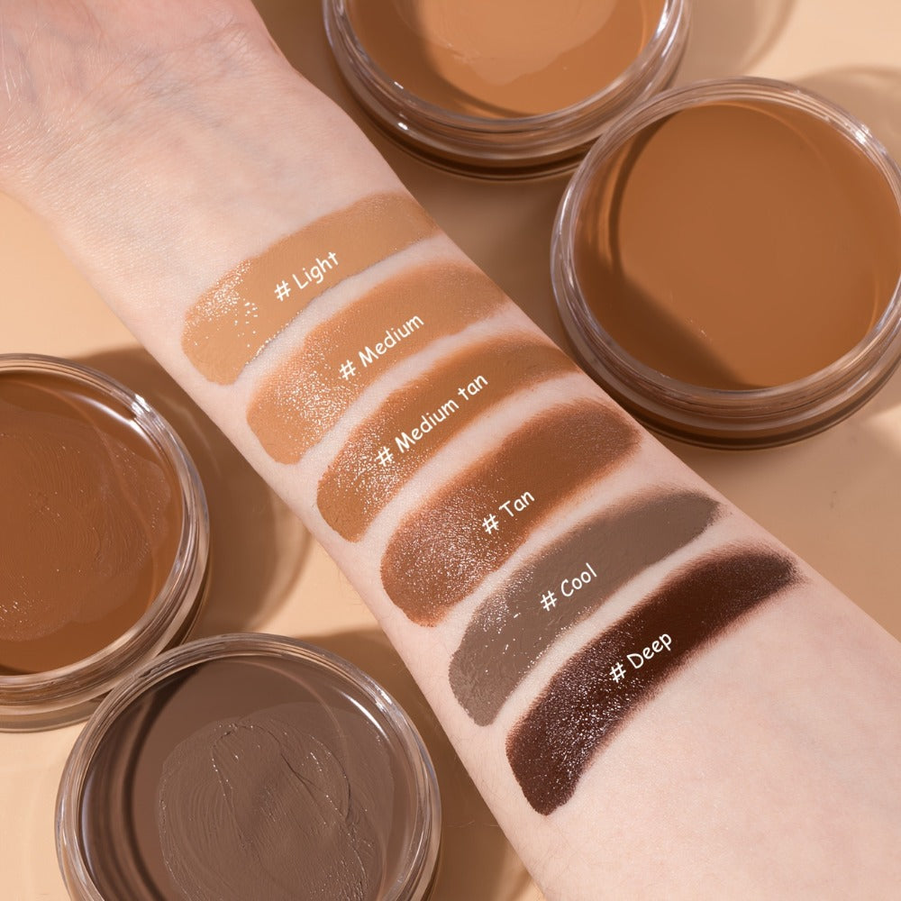 Velvet-Look Cream Foundation in 0.7 oz Round Jar with Six Shade Options from Light to Deep — image 14
