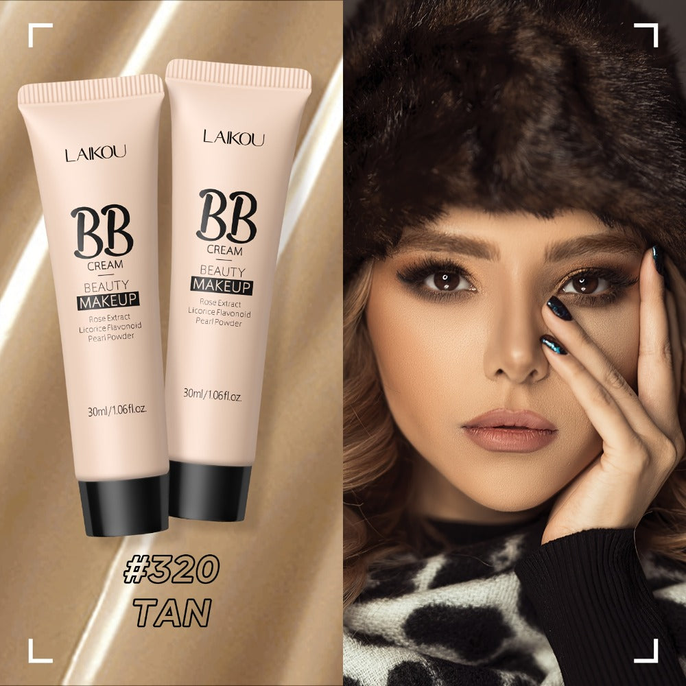 BB Cream 2 Pcs Set Waterproof, Pore-Minimizing Full Coverage Foundation with Blemish Concealer & Glycerin Hydration — image 7