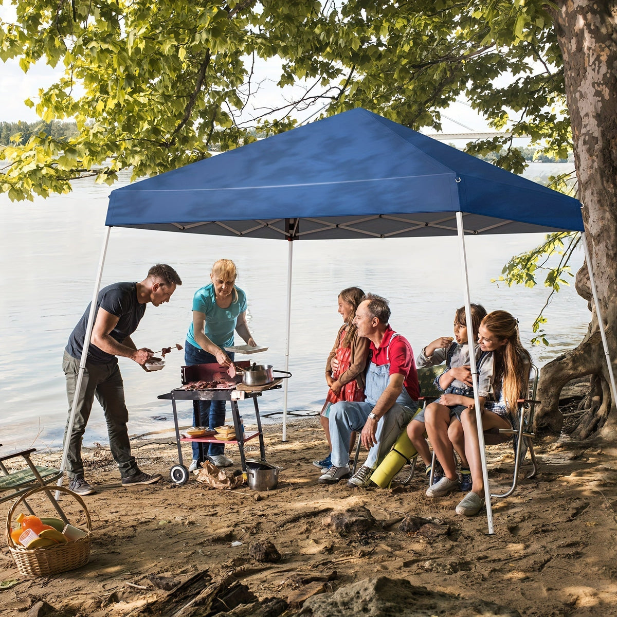 Canopy Tent Portable Waterproof | Oxford Camping Market Patio Outdoor — image 2