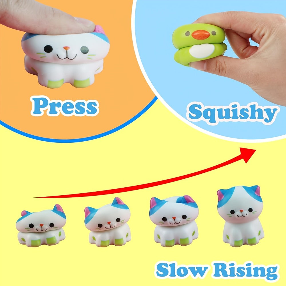 Cute Animal Toys 24 Pcs, Mini Kawaii Animal Squeeze Toys for Kids Birthday Party Favors, Classroom Prizes — image 3