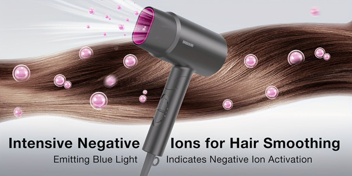 FZ201-Style 1875W Hair Dryer with Circular Rear Intake, Gray or White Finish and Three Pictured Attachments — image 15