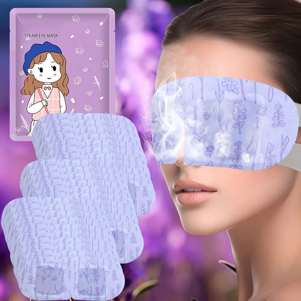 Steam Eye Mask in a Self-Heating Lavender Aromatherapy Design for Warm Compress Dry Eyes Fatigue and Strain Relief — image 13