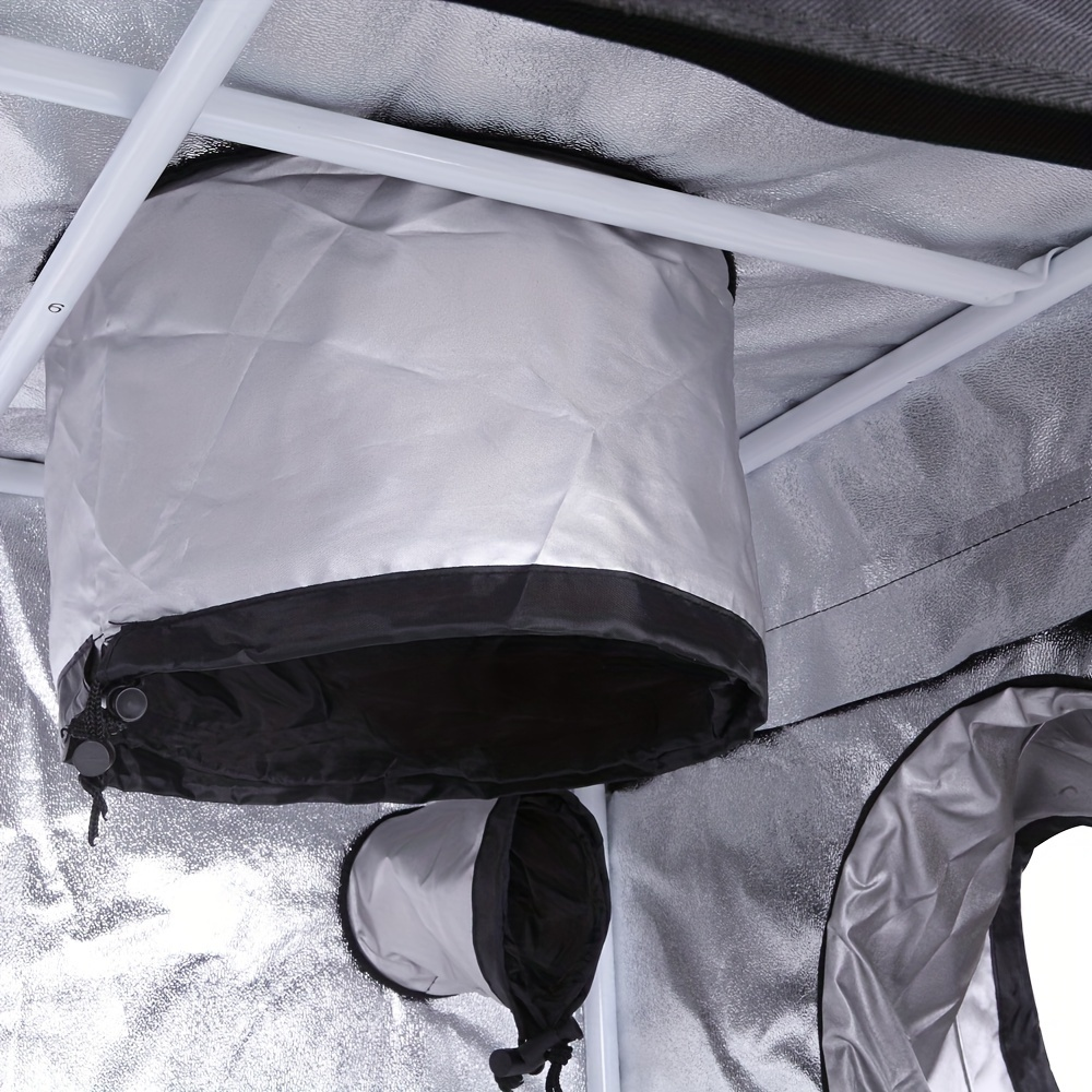 Grow Tent 120x60x180cm Hydroponic Indoor Plant Tent Dismountable with Observation Window, Black — image 5