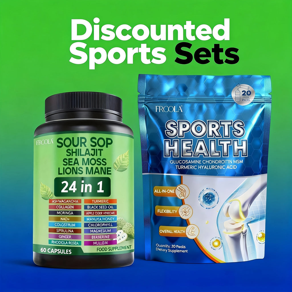24-in-1 Daily Wellness Capsules with Soursop, Shilajit, Sea Moss & Lion's Mane, 2238mg Immune & Liver Health Formula for Men 