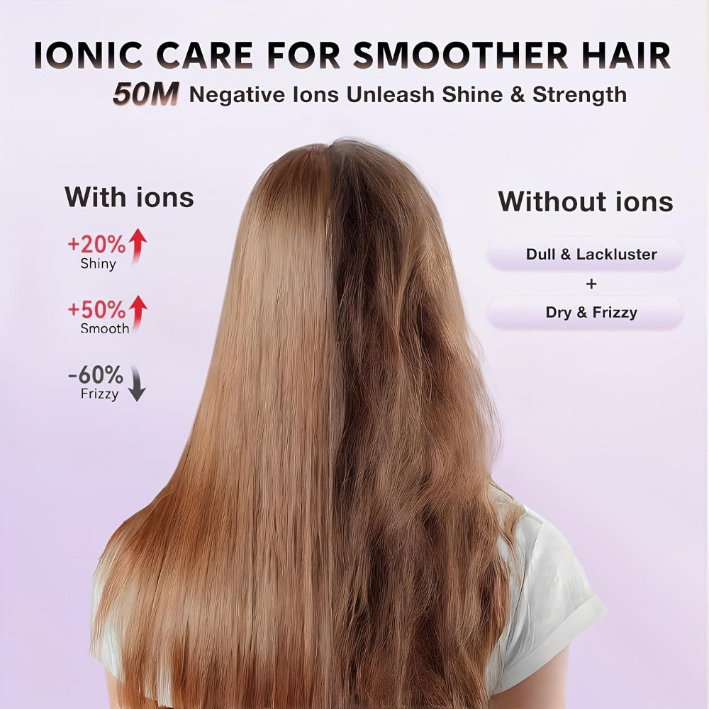1875W Ionic Travel Hair Dryer Foldable with Diffuser & Concentrator Nozzle – Brushless Motor, 3 Heat Settings, 2 Speeds — ima
