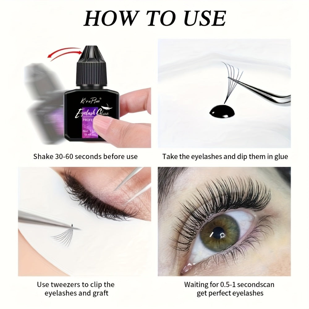Lash Glue Set, Eyelash Extension Adhesive 6-7 Weeks Retention, Quick Dry DIY Lash Bond for Individual & — image 8
