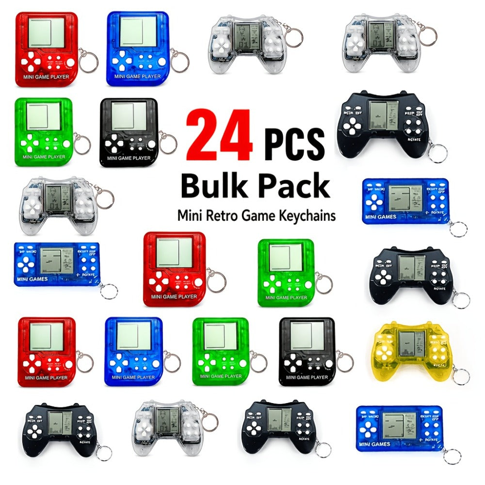 Party Favors Mini Gaming-Controller Keychains in 6-, 12- or 24-Piece Random-Color Packs for Celebrations — image 1