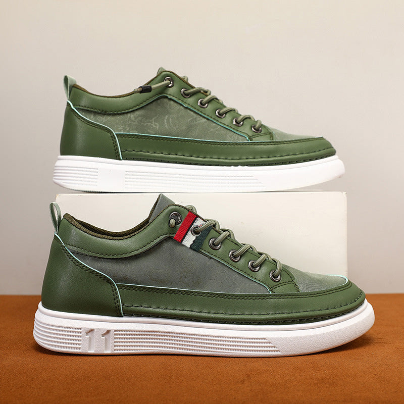 Men's High-End Canvas Sneakers - Versatile Bandage Casual Trainers