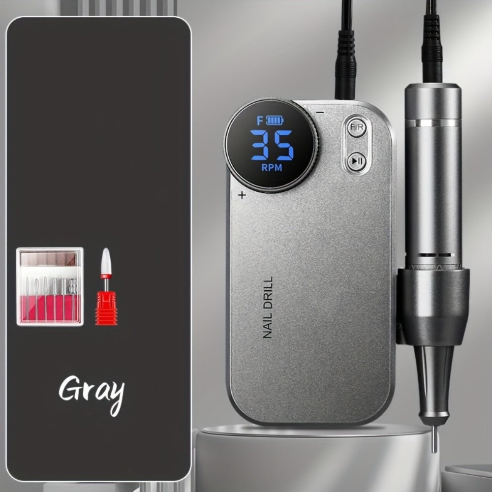 Electric Nail Polisher & Buffer Rechargeable High Power, Professional Manicure Pedicure Machine for Nail — image 7
