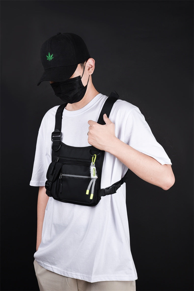 Workwear Functional Vest Chest Bag Reflective