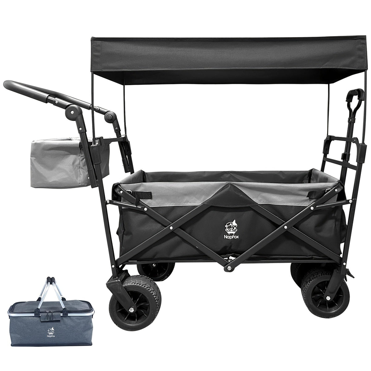 Folding Wagon Cart for Garden, Patio and Yard Use, with the Listed Configuration, for Everyday Use and Organized Storage — im