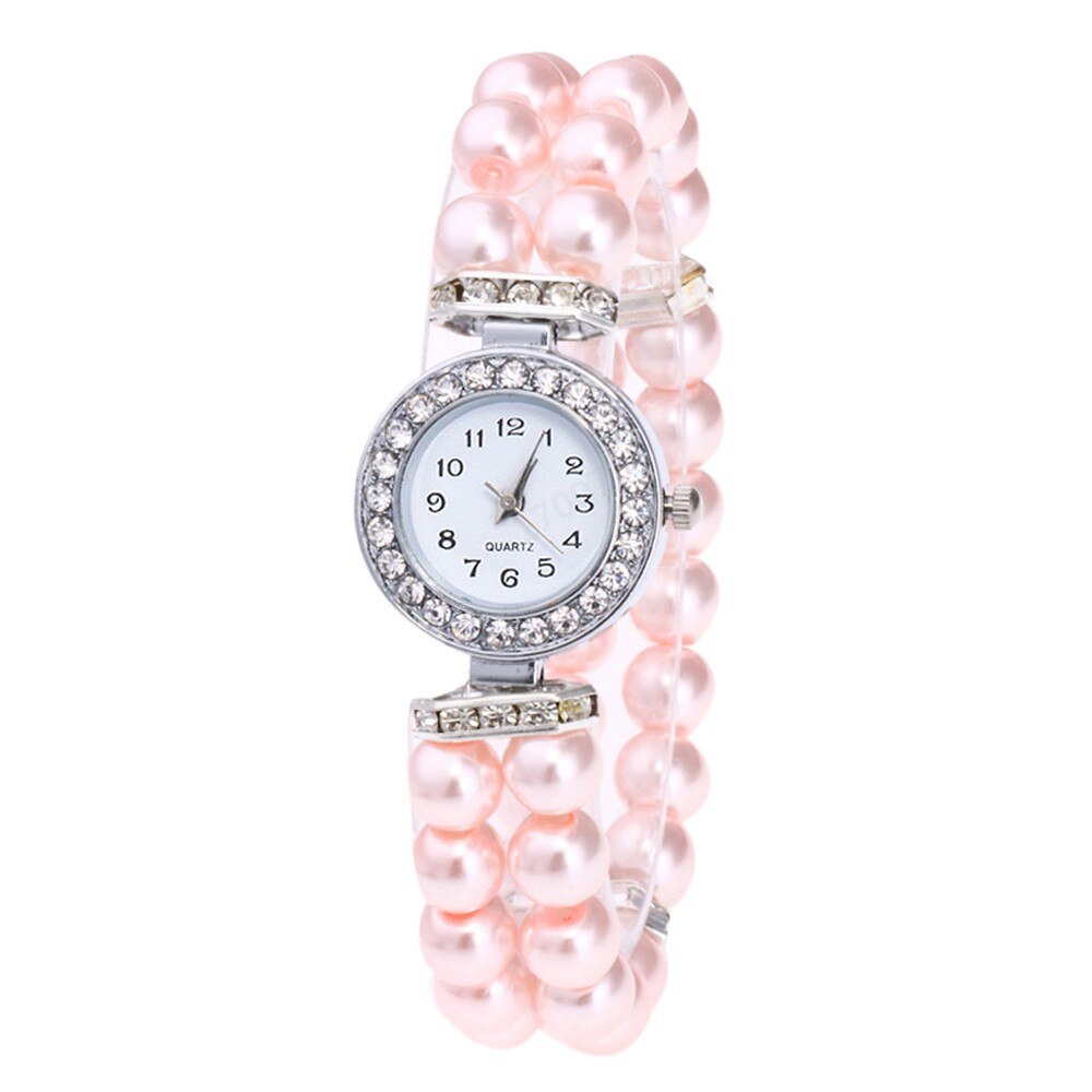 Crystal Watch Fashion Women Watch Pearl String Watch Strap Quartz Bracelet Watch models Female Clock Ladies damenuhr reloj mujer - V.I.P Digital Presence