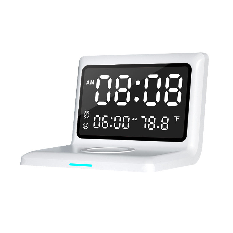 Alarm Clock Wireless Charger For Apple Wireless Fast Charging Multi-Function 3-In-1 Mobile Phone Wireless Charging - V.I.P Digital Presence