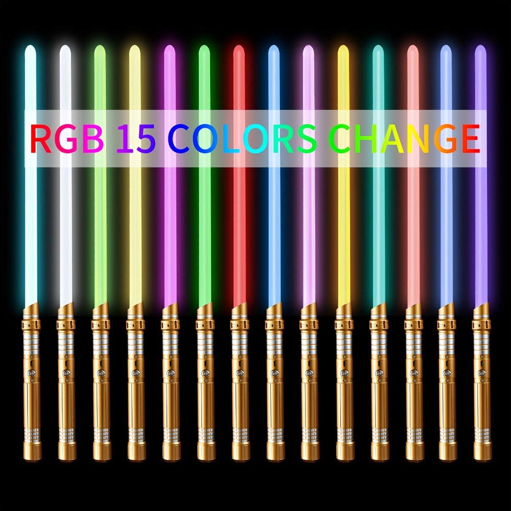 Light Up Saber 15 Colors 2-in-1 Metal Gravity Sensing, Rechargeable Glow Sword with Upgraded LED — image 8