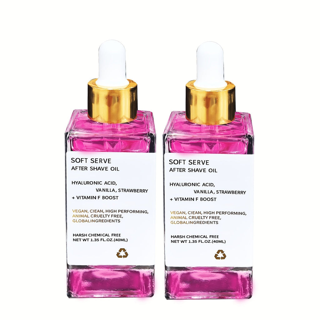 Strawberry Vanilla Beard and After Shave Oil, Two 1.35oz Bottles with Glycerin for Face and Mustache Care — image 8