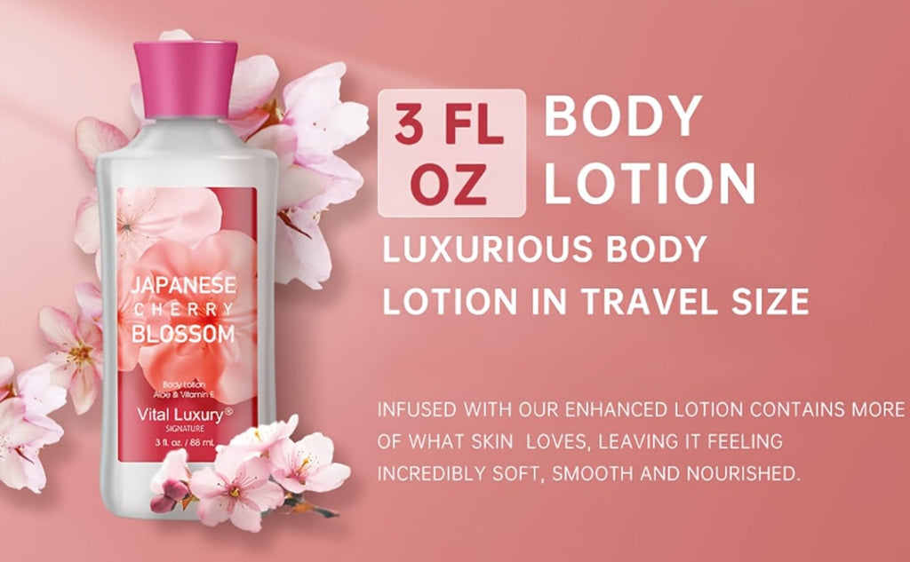 Bath Body Care Gift Set Shower Gel Body Lotion Body Mist Aloe Vera Vitamin E Glycerin Deep Moisturizing Fragrance Set for Wom