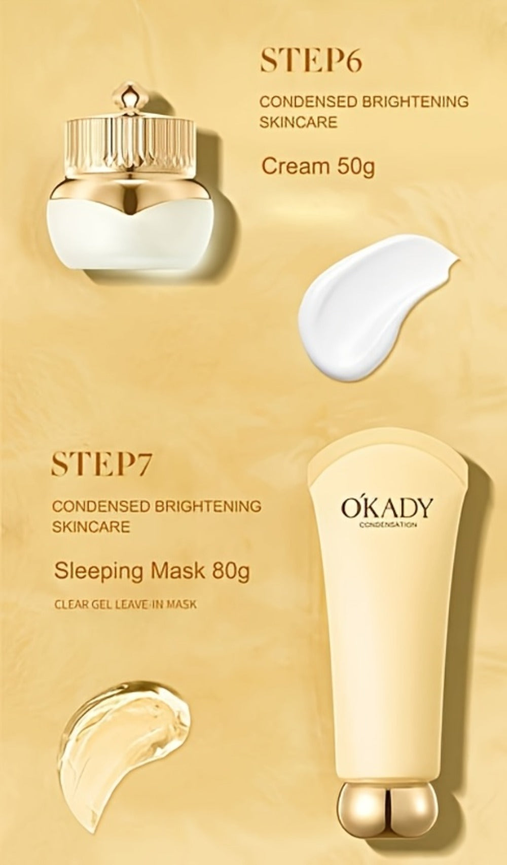 Skincare Set with OKADY Label, 9 Ginseng Products Including Cleanser Toner Essence Serum and Creams — image 17