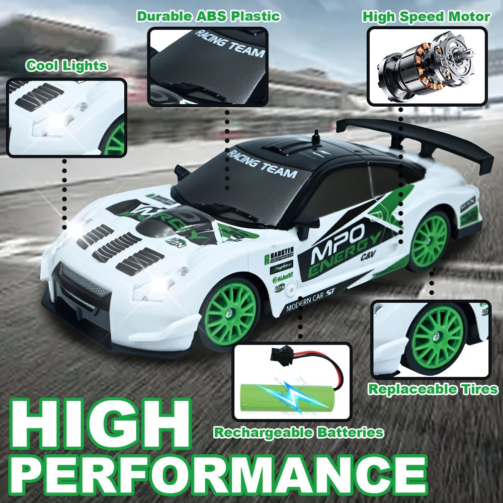 RC Drift Car 1:24 Scale 4WD High Speed Drifting Remote Control Sports Car for Adults Teens Boys Girls — image 7