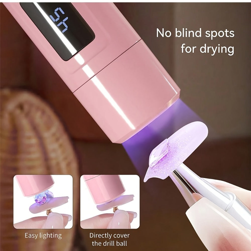 Rotating Stand LED Nail Lamp with Adjustable Stand Bracket, 45s/60s Timer Display and USB Power — image 7