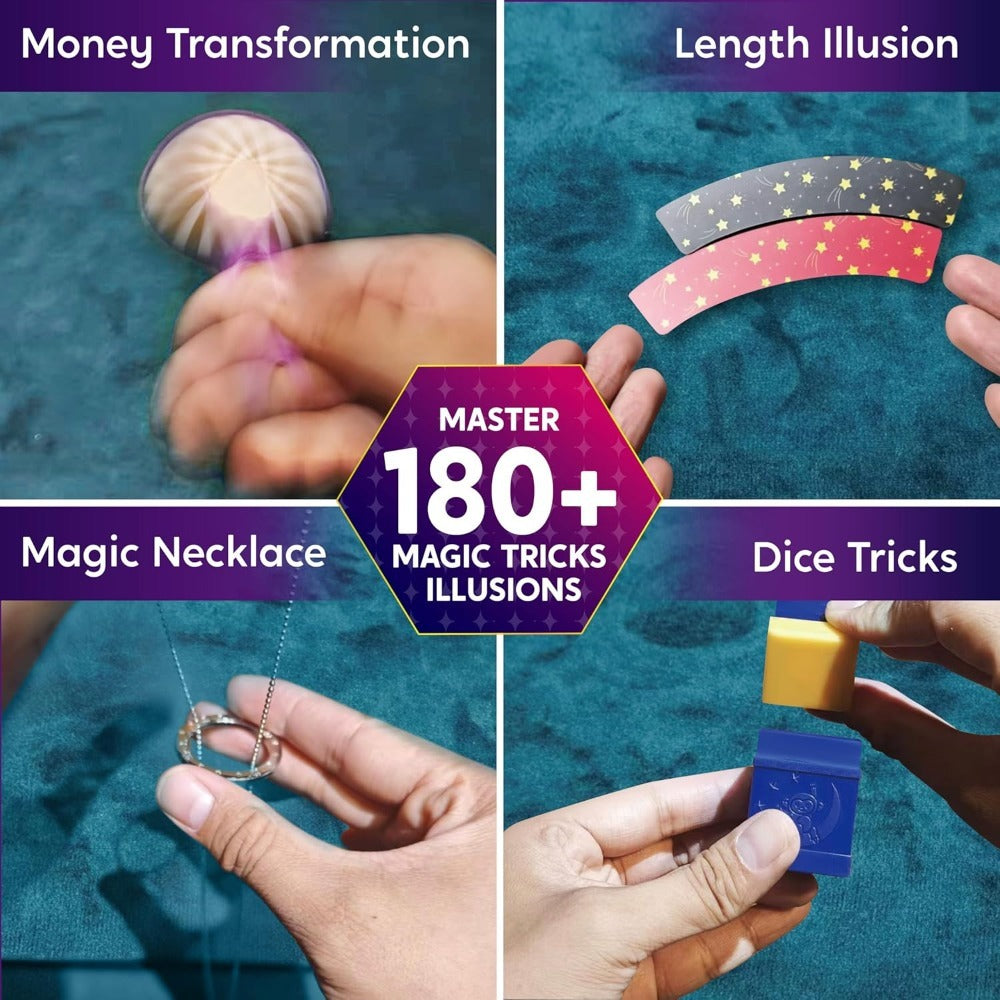 180+ Magic Tricks Kit for Kids, Complete Magician Starter Set with Step-by-Step Video Lessons, Magic Wand — image 6