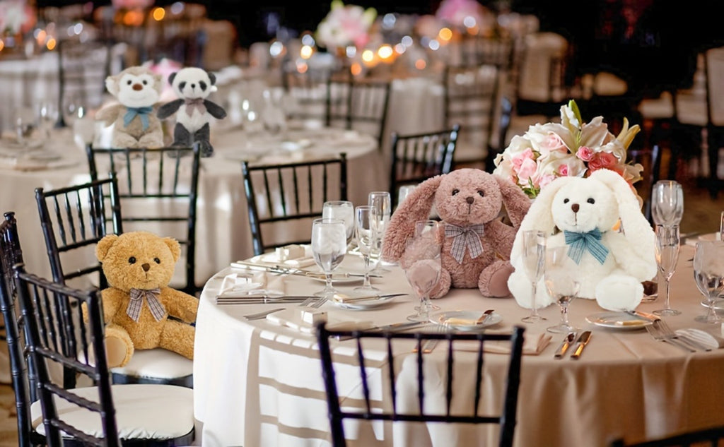 Stuffed Animal Five-Piece Bear, Monkey, Panda and Rabbit Set in 12.5-Inch Assorted Designs — image 8