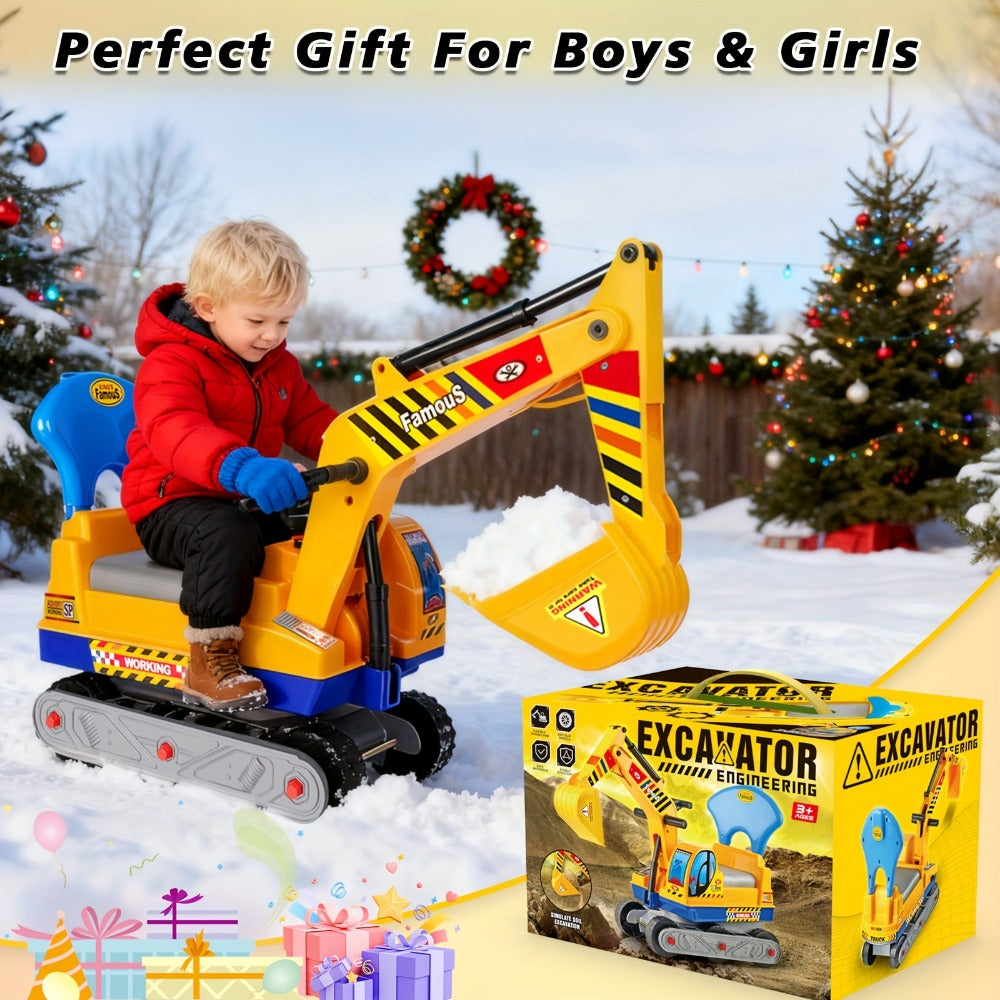 Kids Ride-On Construction Truck Large Manual-Powered Engineering Vehicle with the Listed Color, Size or Set Options for Every