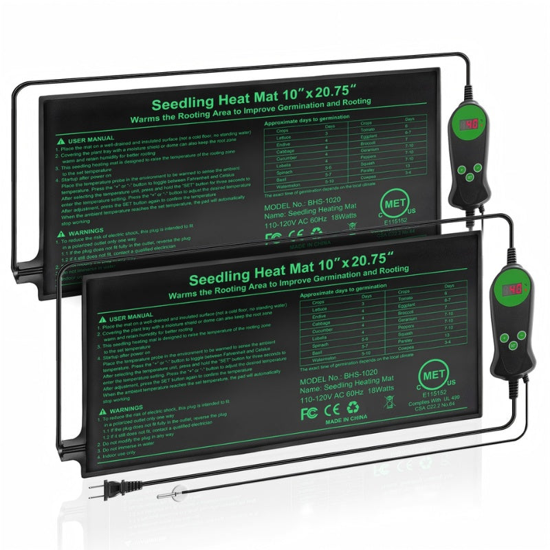 Seedling Heat Mat with Smart Thermostat Control, PVC Germination Heating Pad Accelerate Seed Sprouting Root Zone Warmth — ima