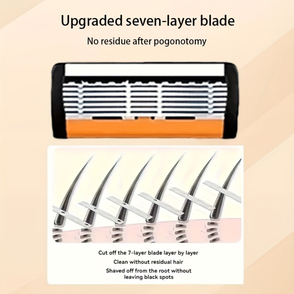 Men's Safety Razor Set 72 Blades 2 Non-Slip Handles Progressive Classic Style Painless Shaving Kit – Close Shave Replacement 