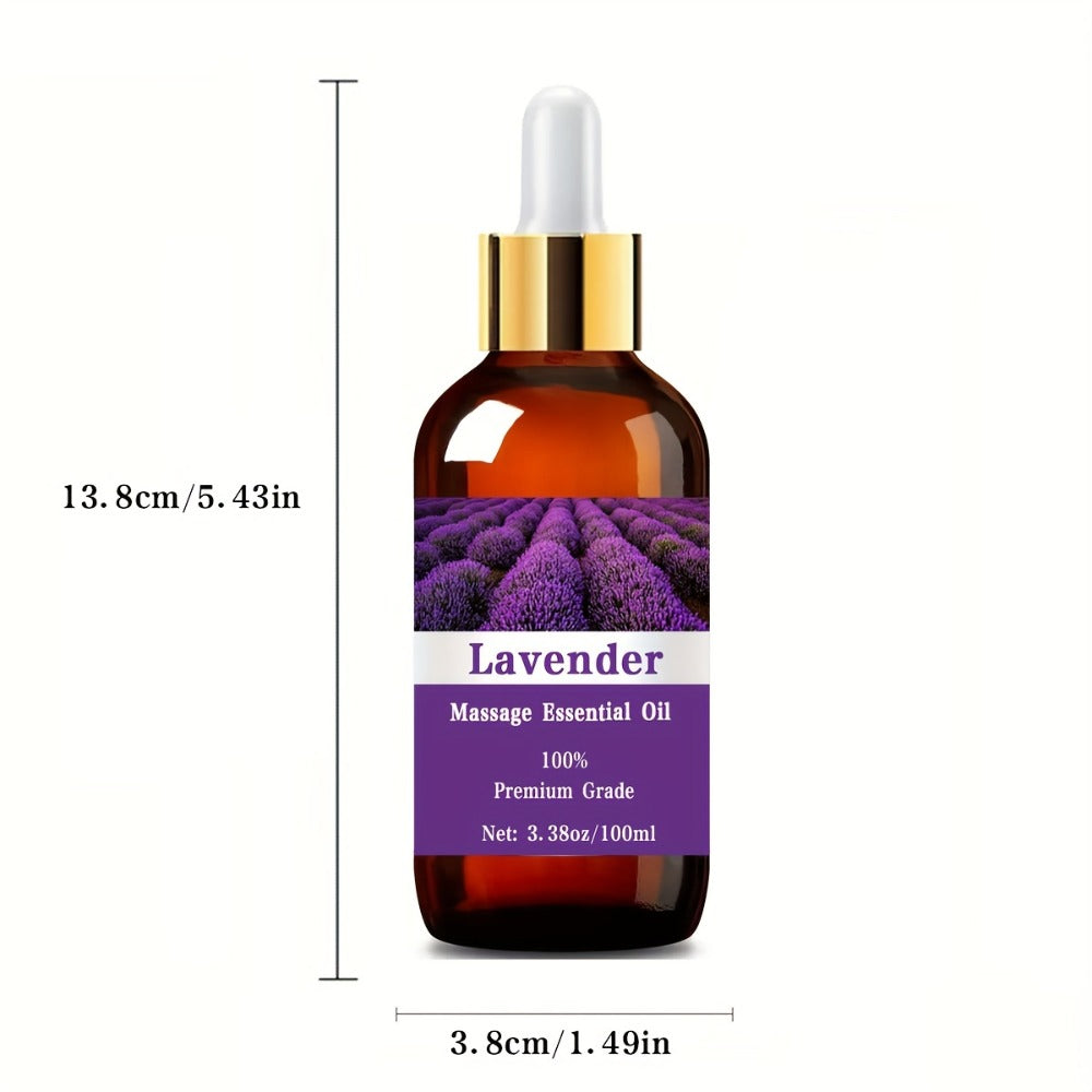 Essential Oil Lavender Aroma in 100ml Bottle for Diffuser, Massage, Meditation, Hair and Skin Use — image 5