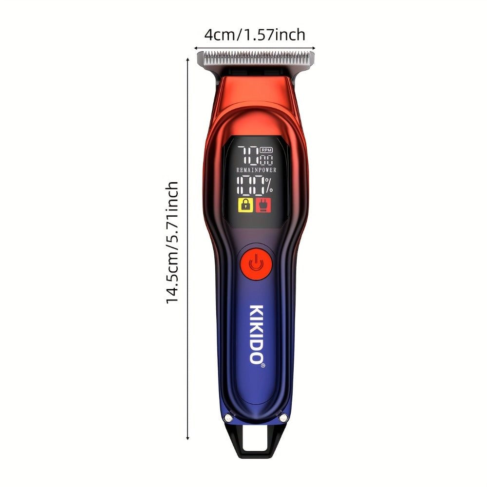 Hair Clippers & Trimmers KIKIDO KK-A2 T-Blade Model with LCD Display, USB Charging and Three Guide Combs — image 4