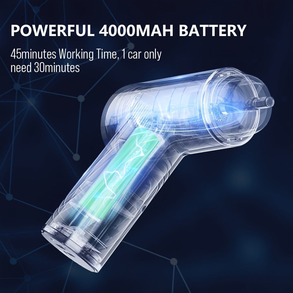 Car Polisher with 100W Cordless Rotary Body, Type-C Charging Port and Rechargeable Battery for Wax Application — image 6