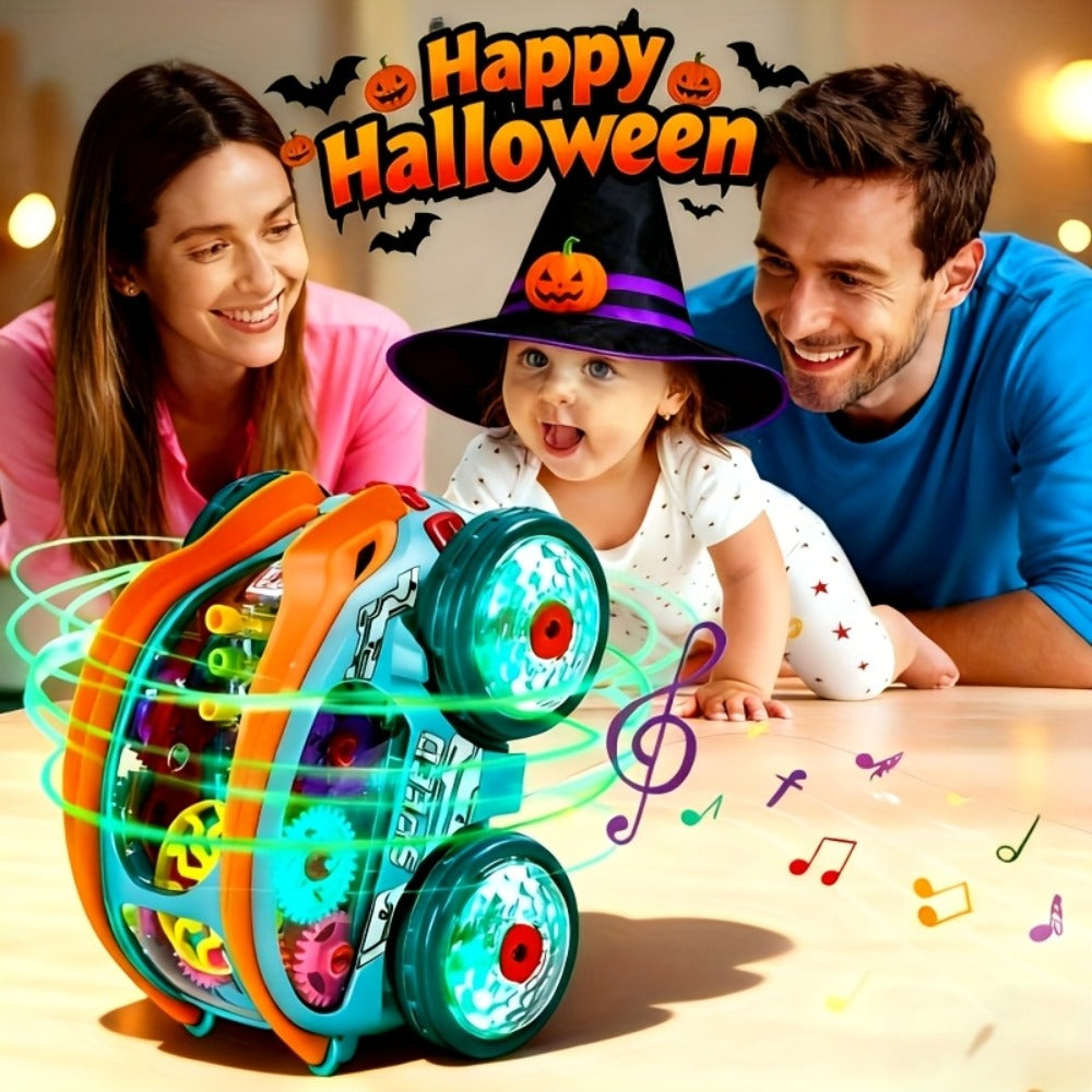 Dump Truck Toy Car with Colorful LED Lights & Music, Auto Rolling Construction Vehicle Toy for Toddlers Kids Ages 2+ — image 