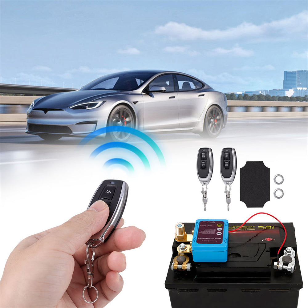Battery Disconnect Switch Remote 12V 24V 240A – Wireless Kill Switch Auto Cut-Off Magnetic Relay, Anti-Drain Anti-Theft for C