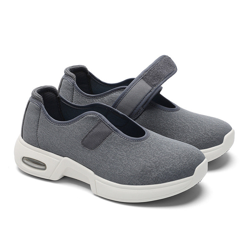 Walking Large-size Dad Widened Mom Mid- To Late-life Single-layer Shoes