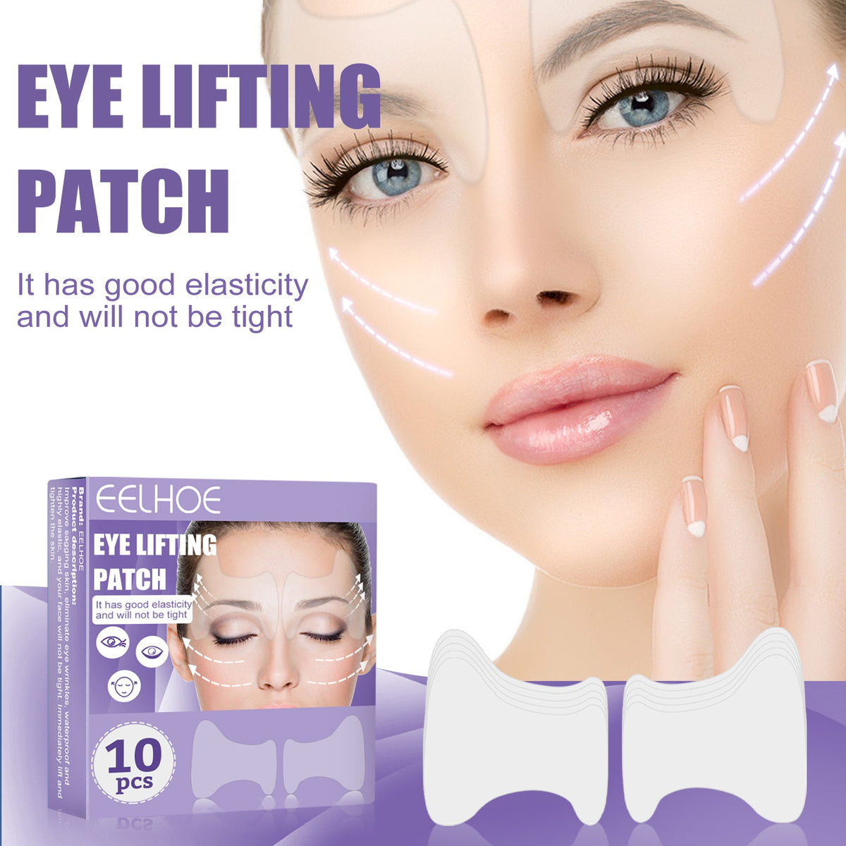 Eye Lifting Patch, Reduces Fine Lines Under Eye Bags Multi-Action Collagen Eye Mask Firming Lift Eye Patch