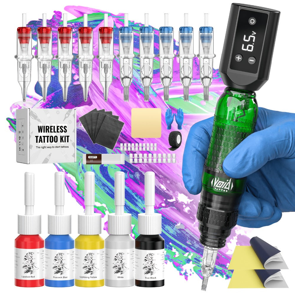 Rotary Tattoo Pen Machine Kit, 1200mAh Battery, LED Display, 4.0mm Stroke, Anti-Slip Grip, Adjustable 4-12V — image 4