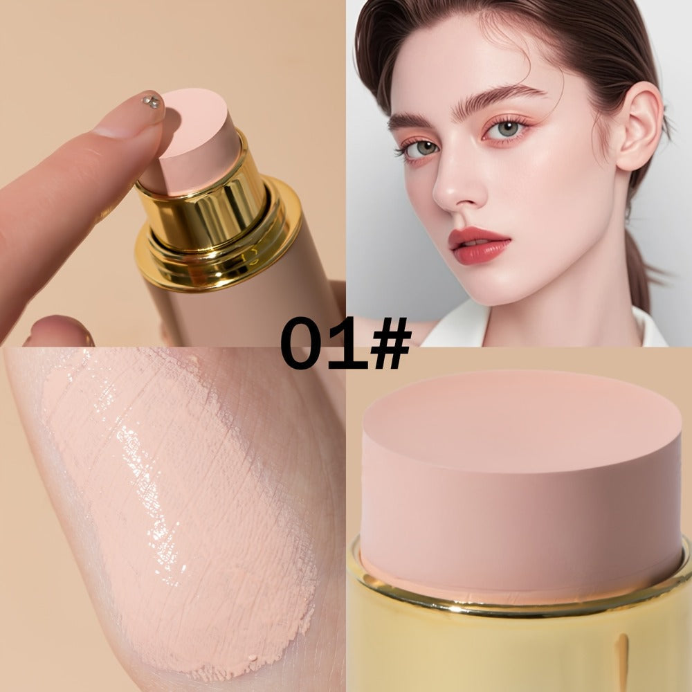 CC Cream Foundation Stick 2-Pack – Full Coverage Concealer, Waterproof Long-Lasting Natural Matte Finish, Lightweight Moistur