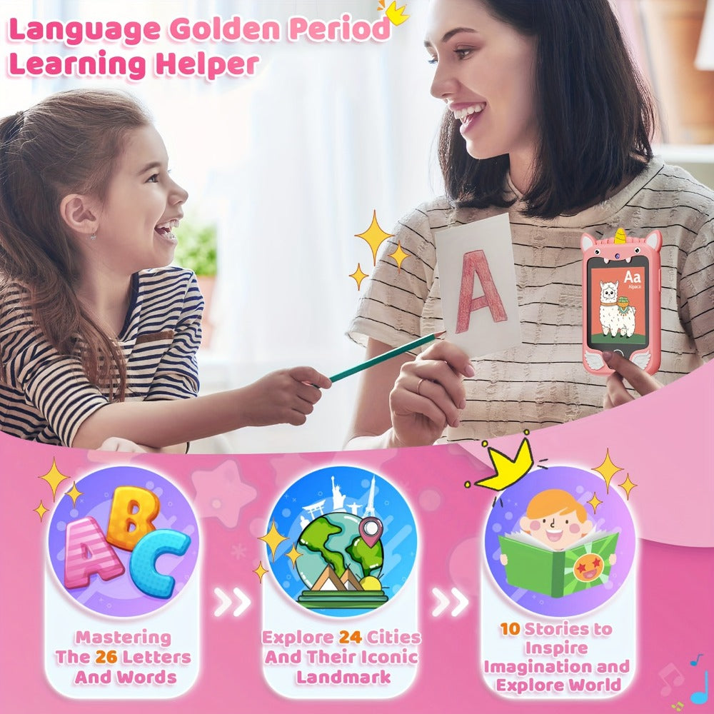 Kids Toy Smart Phone with HD Touchscreen & Dual Camera, 8GB Storage with the Listed Color, Size or Set Options for Everyday U