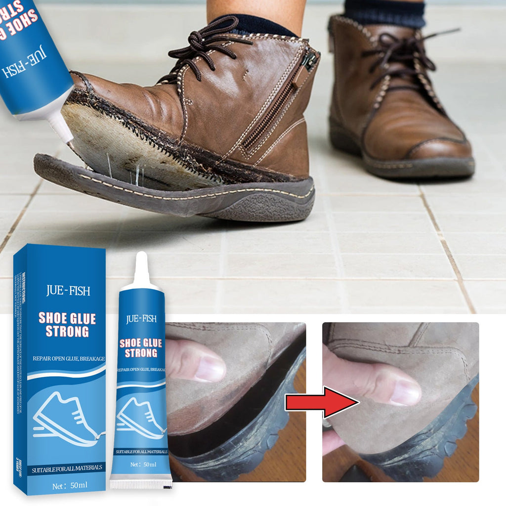 JUE-FISH Strong Shoe Glue Sneakers Leather Shoes Multi-Purpose Waterproof Shoe Repair Leather Shoes Sole Glue Adhesive