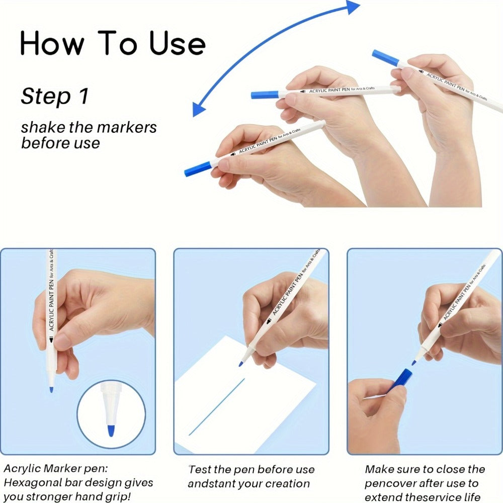 Brush Tip Paint Pens 60 Colors with the Listed Color, Size or Set Options for Everyday Use — image 2