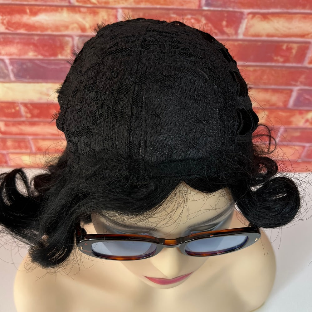 Synthetic Wig 12-Inch Loose-Curly Afro Bob with Rose Net Cap in Black, Brown or Deep Red for Holiday Styling — image 6