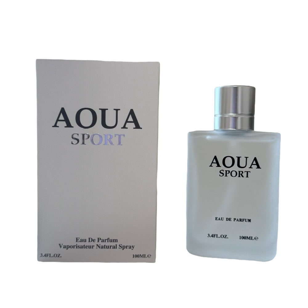 AOUA Black Acqua Aquatic Cologne for Men Eau de Parfum 3.4oz 100ml Fresh Lime Neroli Jasmine EDP Spray 1pc or 2pcs Set Gift f