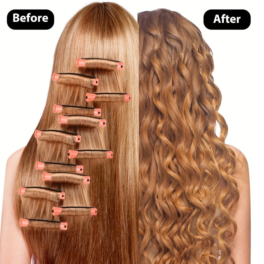 Soft Foam Perm Rods, 50pcs Heatless Hair Rollers with Comb for Curls and Waves — image 3