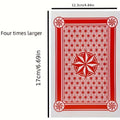 Giant Playing Cards 4x 6x Jumbo Size Poker Cards – Extra Large Card Game Set for Outdoor Party Backyard Fun Family Game Night